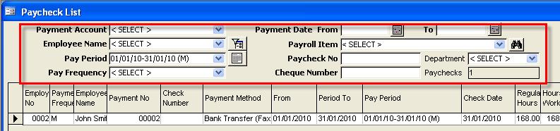 Print All Pay Perid Payslips Chsing this ptin, the system prints payrll