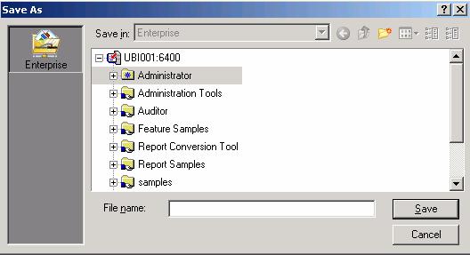 21. Select the menu File > Export > BusinessObjects Platform. Note: When exporting to the BusinessObjects Platform the actual Xcelsius document is being stored on the platform.