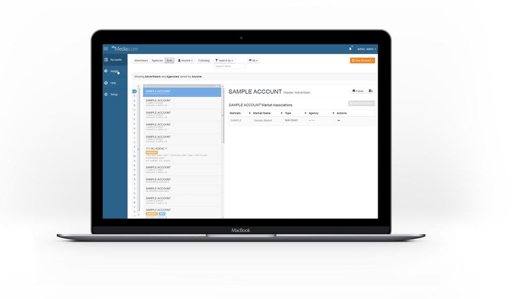 Accounts Account Management and Key Business Indicator Data in the Cloud Manage your accounts and critical business data for your entire organization from a single, web-based portal.