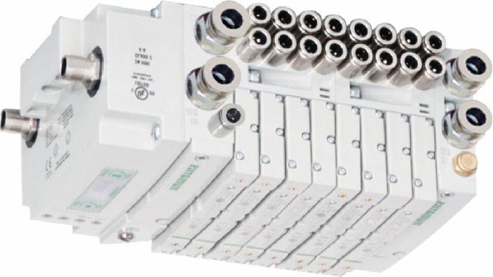 The power connector enables you to isolate all the valve outputs while leaving communications active for when using with E-stop or safety circuits.