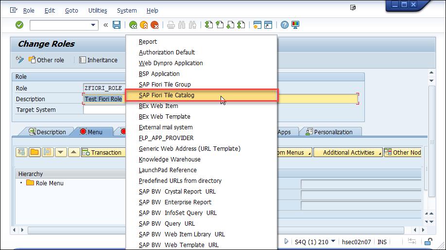 Select SAP Fiori Title Catalog How to
