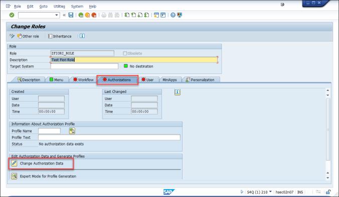 S_SERVICES and SAP Transaction codes will be added to the SAP PFCG Role Menu. 9.