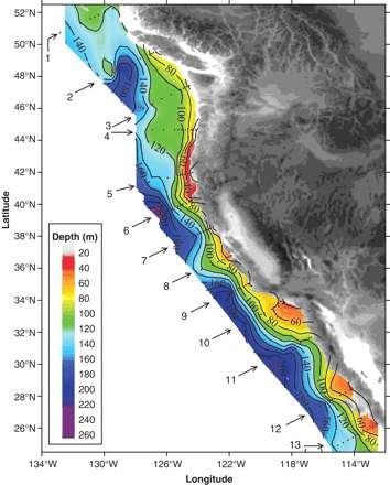 Ocean Acidification Aragonite Saturation Horizon Shoaling At 1-2 m/yr Station