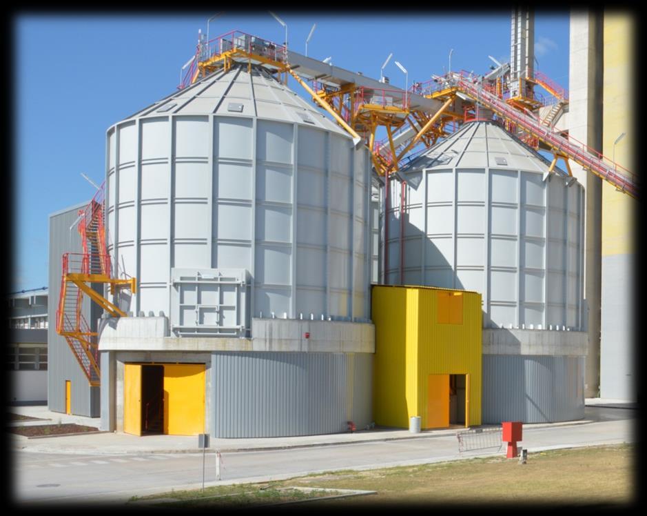 Storage solutions with automatic discharge ROUND SILOS Suitable for biomass and SRF/RDF Storage