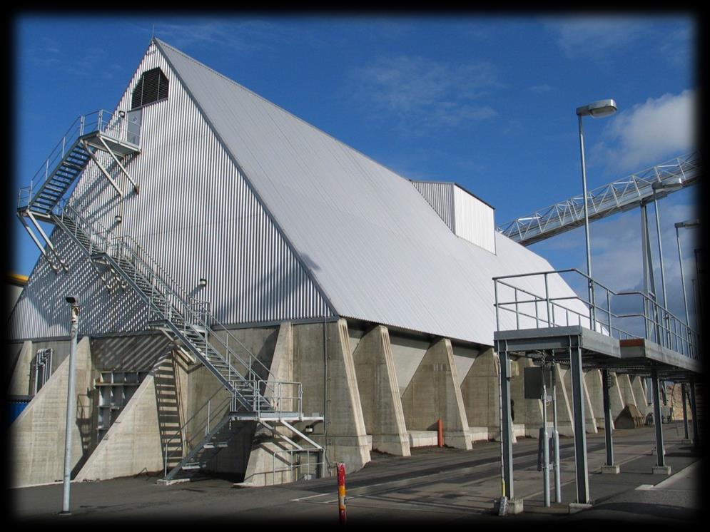 closed and covered A-FRAME SILOS Suitable for biomass and SRF/RDF Storage capacity un limited