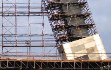 The high degree of variability and rigidity of Allround Scaffolding means that a wide variety of applications