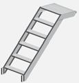 Stairway access Scaffolding access, outside The Aluminium platform stairs offers increased safety, convenience and speed when