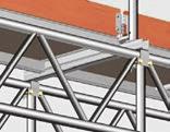 14 m, covered scaffolding (special diagonal guidance) For accommodating scaffolding decks when bridging with SpeedyScaf lattice beams 4 When placed on
