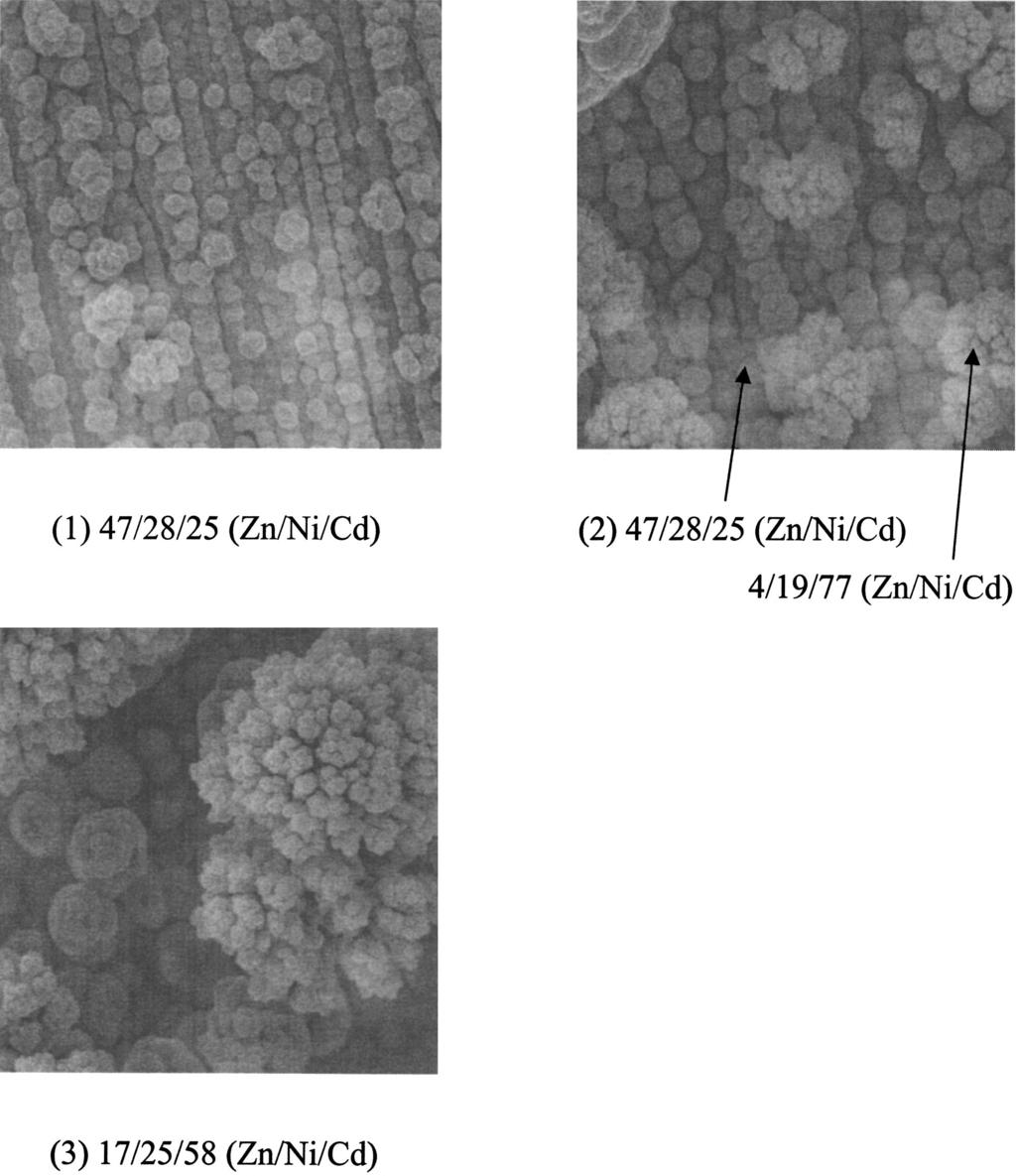 Journal of The Electrochemical Society, 150 2 C81-C88 2003 C87 Figure 10. Surface morphology and composition analysis corresponding to three distinct points depicted in Fig. 9.