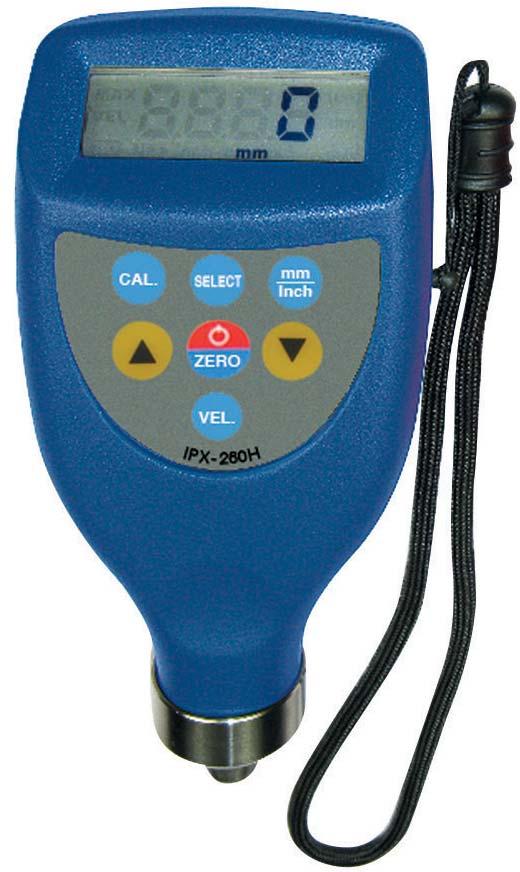 Ultrasonic Thickness Gauge IPX-260H Handheld ultrasonic thickness gauge for wall thickness measurement of various materials.