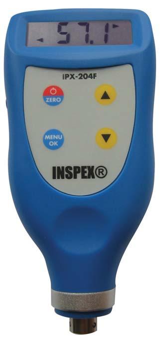 Coating Thickness Gauge IPX-204F Handheld coating thickness gauge with F-probe for steel substrates.