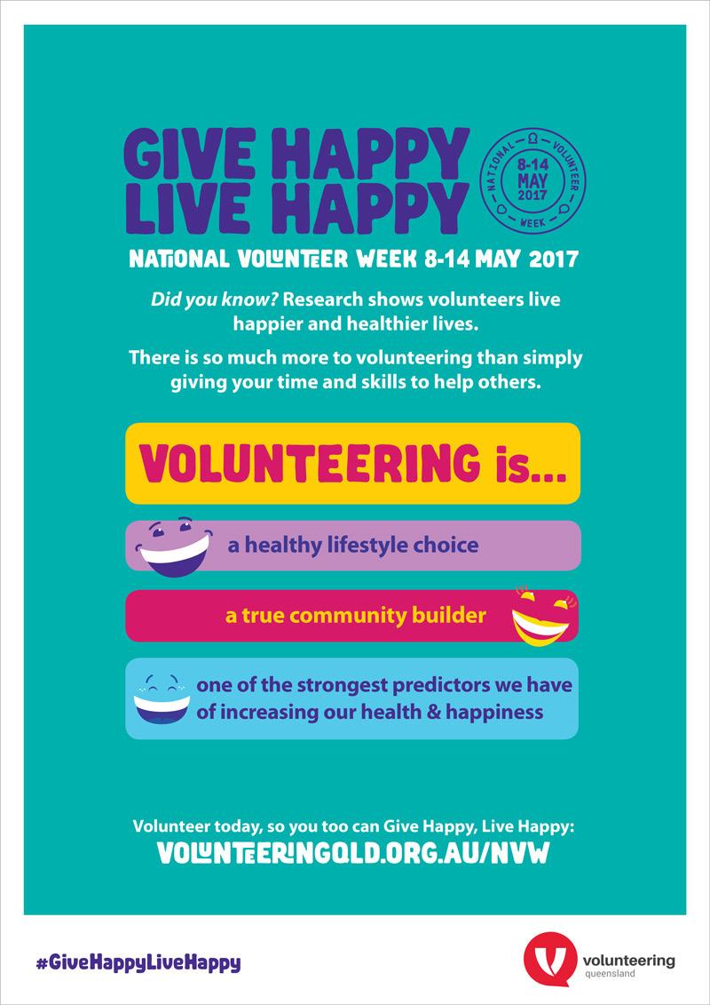 efforts of your volunteers during NVW at volunteeringqld.org.
