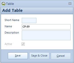 TABLE This is an important feature of the software which lets you manage your table operations virtually. All the real time operations can be made on the tables in here.
