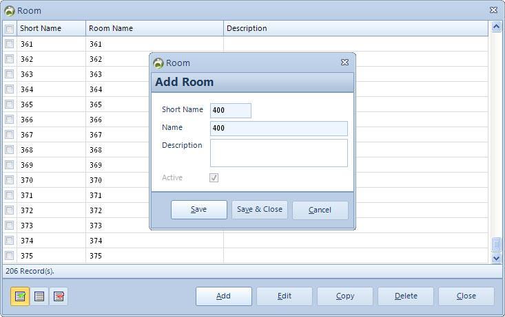 ROOM This is an important feature of the software which lets you manage your room operations virtually.