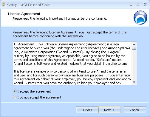 The license agreement will be displayed in this wizard page. Please read the full text of license agreement by scrolling down in the text area.