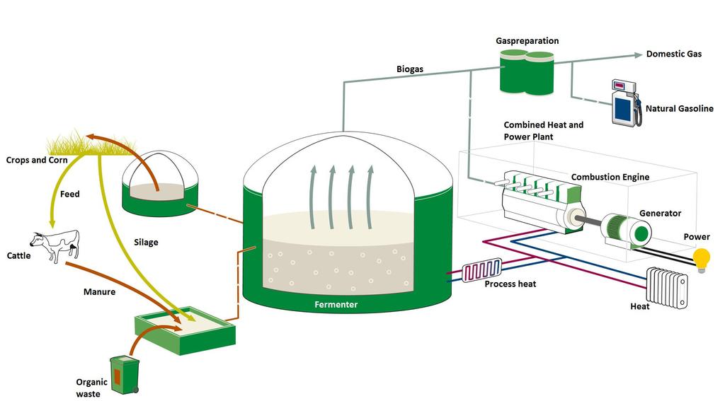 Parameters to be monitored in a biogas plant Gas production and