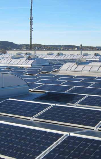 1 kwp of output 980 modules with a rated output of 245 Wp each Complete system including grid connection Project: The high-end bathroom furniture manufacturer Puris uses renewable energy and had a