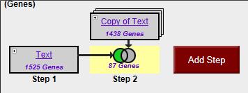 - Select the right strategy from your list of Gene Strategies and combine the strategies with the correct operation: Which operation did you choose?