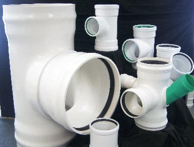 PRODUCTS: MAIN-LINE & SERVICE-LINE FITTINGS Fittings commonly used in the sewer main line are bends, couplings, adaptors,