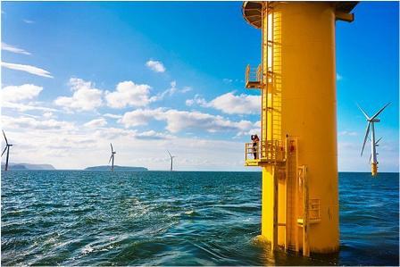 North Sea wind farms: -