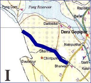 Corridor Description of road link with principal towns or settlements No 18 Bharwain-Chintpurni-Kandrori-Damtal (Section Bharwain - Sansarpur Terrace) Length (kms) 32.