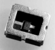 10 BSE picture of a solder joint of the LED. (C,290 C). The connection is formed by the eutectic Au80Sn20. ζ phase layers (bright phase) grow at the chip and at the substrate side. Fig.