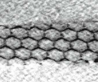 5 Array of screw dislocations in the tilt grain boundary in molybdenum vicinal to the 70:5 ı [110], f112g. Transmission electron microscopy [69]. (T.