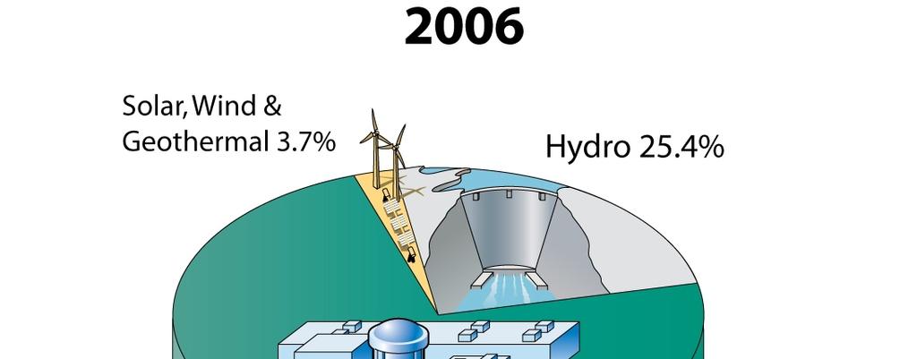 Hydroelectric 6% Petroleum Liquids and Coke/Other 2% Renewable Energy* 2% Nuclear 19% Coal 49%