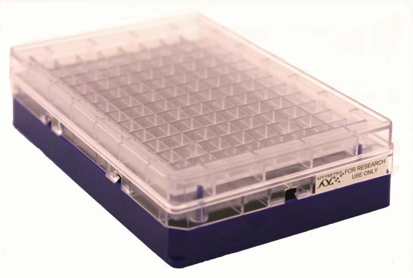 Stage 4: Denaturation and Hybridization 3: Prepare Hybridization Tray and Load into GeneTitan MC 1. Remove the Hyb Tray (from Axiom Array Plate kit) from packaging. 2. Label the Hyb Tray.