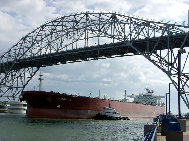 Corpus Christi Metropolitan Transportation Plan 2015 2040 operates and maintains the deep-water port along the Gulf of Mexico coast with a channel depth of 45 feet.