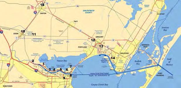 Corpus Christi Metropolitan Transportation Plan 2015-2040 sidings and construct four additional unit train sidings.
