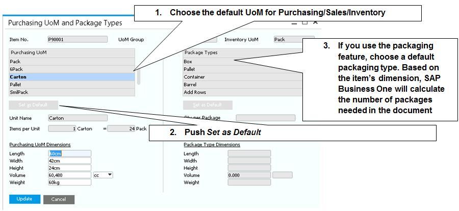Figure 4-8: Unit of Measure Group If you are selling items by weight, you can incorporate the weight factor when you create the units of measure groups.