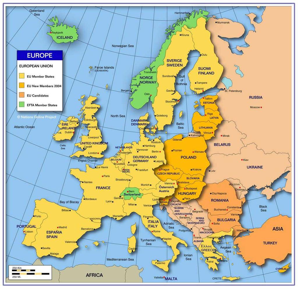 35 countries = EU, EU Candidates, EFTA, IL EFTA