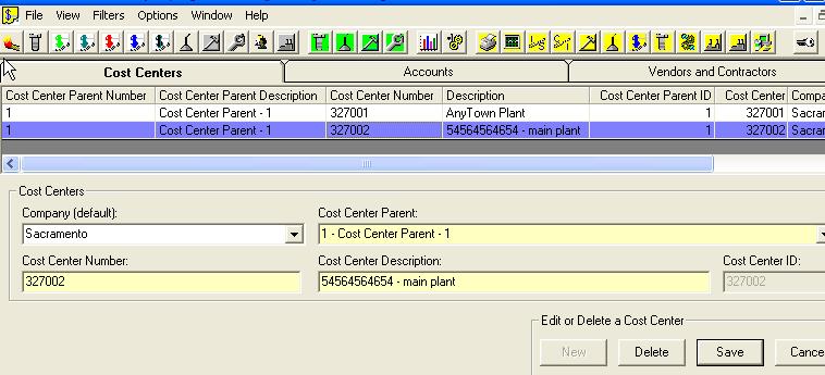 Cost Centers Overview of Cost Centers: Cost centers may be used to groups costs from various sources.