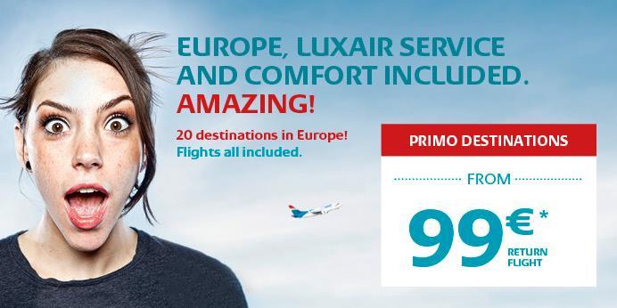 PRICE Luxair New Positioning & Brand Image Best Value for Money New Luxair Best Value for Money Concept PRICE