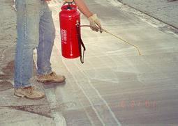 Preparation Clean Concrete Saturated Surface Dry Condition