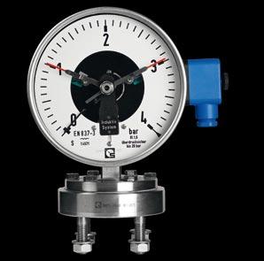 GAS-FILLED DIAL THERMOMETER -Gas-filled dial thermometer are produced in steel or