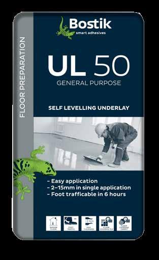 Self Levelling Floor Compounds UL-50 DESCRIPTION General purpose tile and carpet underlay.