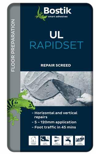 Rapid Patching Compound UL-RapidSet DESCRIPTION A fast setting, high strength polymer modified, shrinkage compensate floor repair mortar, ideal for most