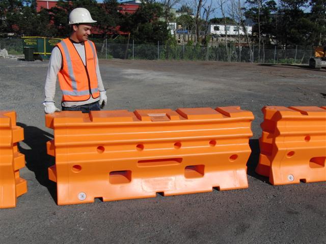 Step 2 - Placement of the barrier units Unload the units and set out in a