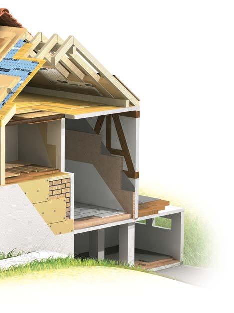 PAVATEX insulating materials and airtightness systems are top-quality products with proven characteristics which provide optimum solutions for every part of the house: roof, walls, façade and floor.