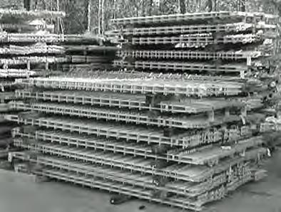 They should be stacked and made available for pick-up as soon as they are no longer needed for panel storage. B.
