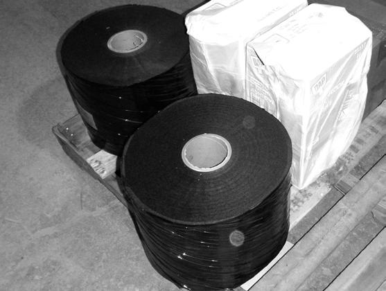 125 lbs (Figure 7A). Filter cloth - Filter cloth is supplied in 12-in or 18- in. wide rolls.