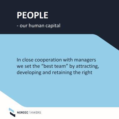 People, Communication & Culture People, Communication & Culture manage the human capital of the company and hereby supports the business strategy and vision.