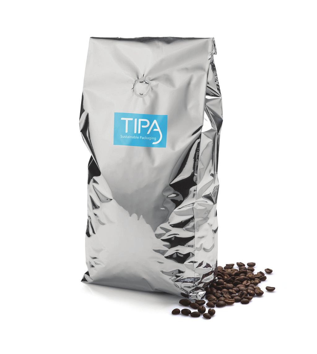 Gusseted bag + Valve LAM 506 Whole coffee beans Thickness: 80-100µ Metalized laminate Printable on outer layer OTR 0.