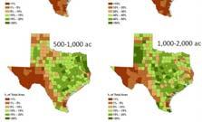 Fragmentation Example Private farms, ranches and forestlands account for 84% of the Texas land base!
