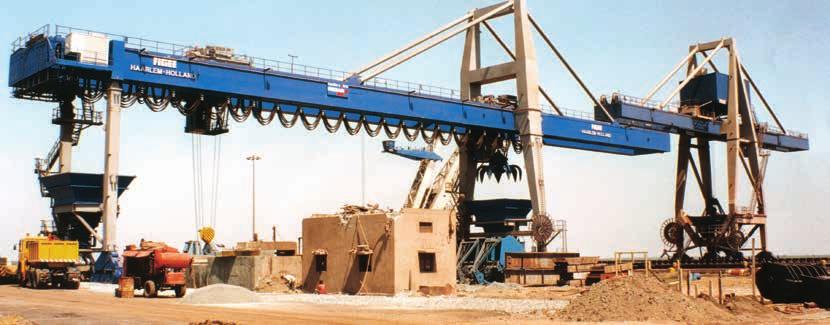 GANTRY GRAB CRANES In ship to shore operations, where bulk goods often have to be loaded or unloaded in a timely manner, gantry grab cranes are widely used.