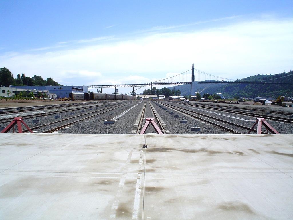 Materials & Resources Railroad track constructed from previously used material. 43% of new building materials manufactured within 500 mile radius of the port.