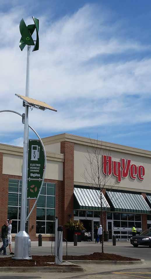 Tesla Superchargers In fall 2016, Hy-Vee and Tesla unveiled new Tesla Superchargers that were installed in the parking lots of several Hy-Vee stores as part of Tesla s first electric highway across