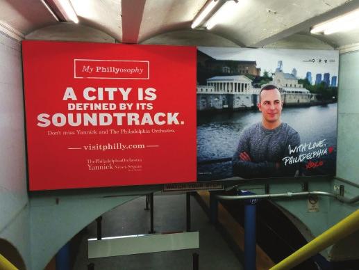ADVERTISING Our call-to-action, visitphilly.com, is prominent on every ad we place.